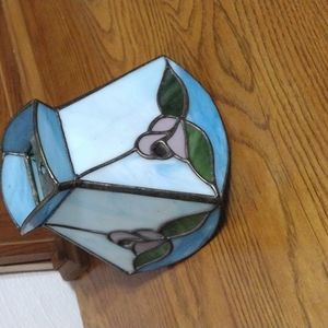 Stained glass lamp shade antique